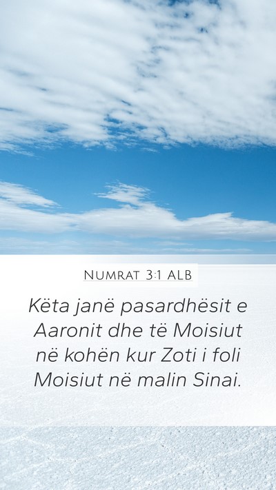Numrat 3:1 ALB Bible Verse Image