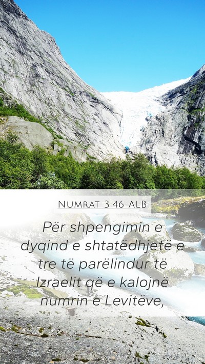 Numrat 3:46 ALB Bible Verse Image