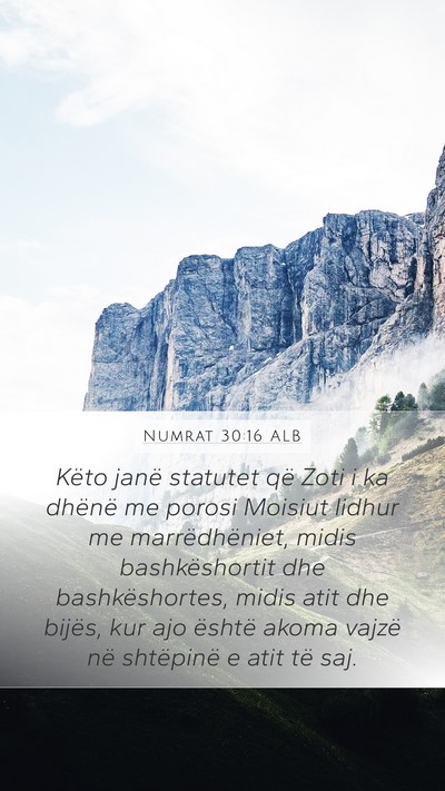 Numrat 30:16 ALB Bible Verse Image