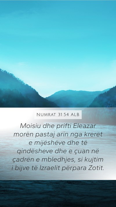 Numrat 31:54 ALB Bible Verse Image