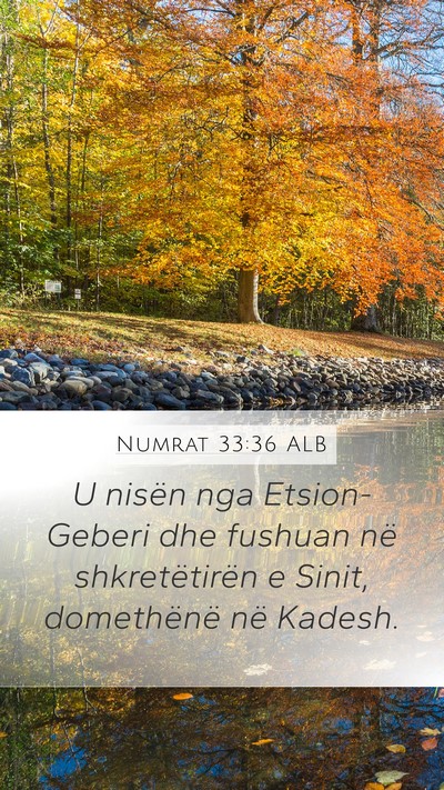 Numrat 33:36 ALB Bible Verse Image