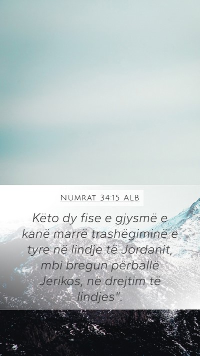 Numrat 34:15 ALB Bible Verse Image