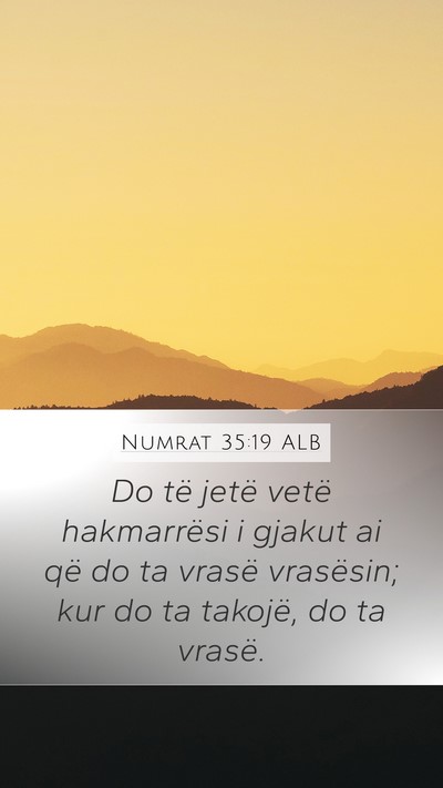 Numrat 35:19 ALB Bible Verse Image