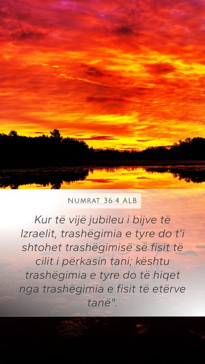 Numrat 36:4 ALB Bible Verse Image