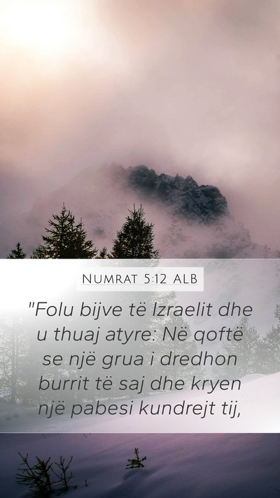 Numrat 5:12 ALB Bible Verse Image