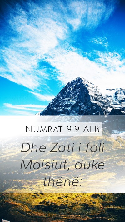 Numrat 9:9 ALB Mobile Phone Wallpaper - Dhe Zoti i foli Moisiut, duke - Mobile Bible Verse Wallpaper