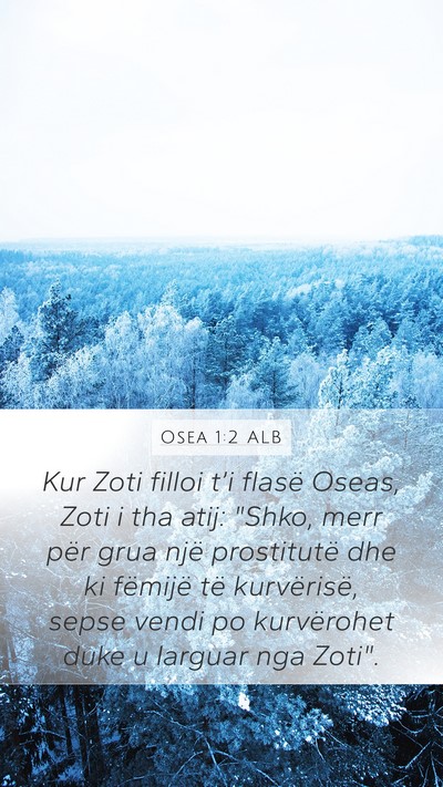 Osea 1:2 ALB Bible Verse Image