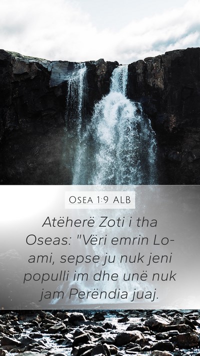 Osea 1:9 ALB Bible Verse Image