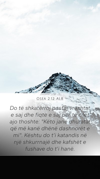 Osea 2:12 ALB Bible Verse Image