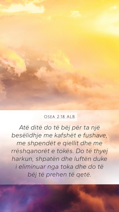 Osea 2:18 ALB Bible Verse Image