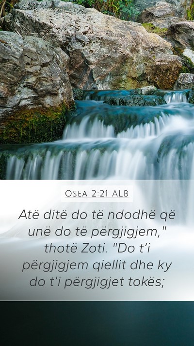 Osea 2:21 ALB Bible Verse Image