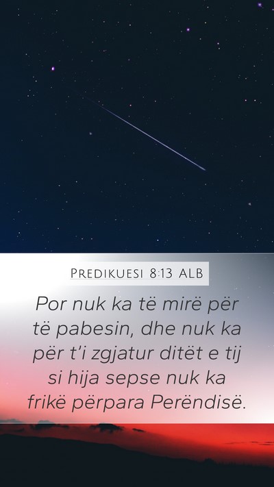 Predikuesi 8:13 ALB Bible Verse Image