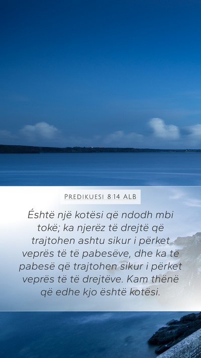 Predikuesi 8:14 ALB Bible Verse Image