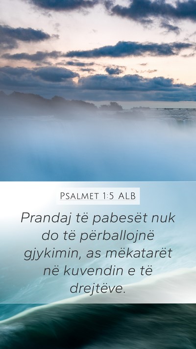 Psalmet 1:5 ALB Bible Verse Image