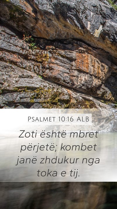 Psalmet 10:16 ALB Bible Verse Image