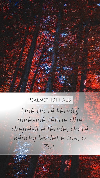 Psalmet 101:1 ALB Bible Verse Image