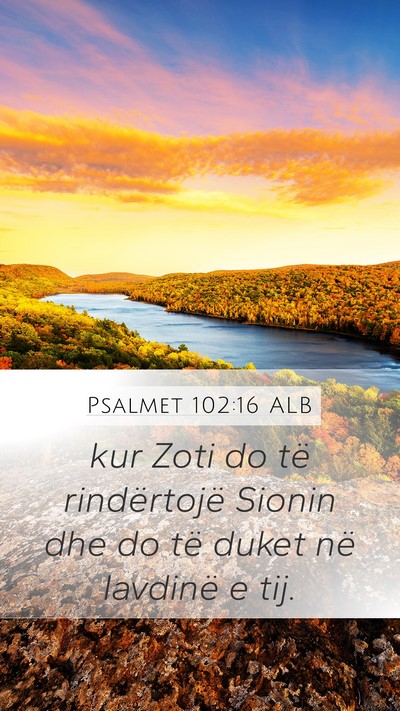 Psalmet 102:16 ALB Bible Verse Image