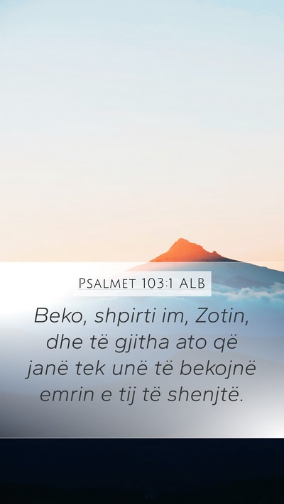 Psalmet 103:1 ALB Bible Verse Image