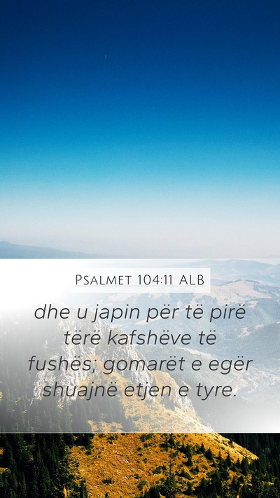 Psalmet 104:11 ALB Bible Verse Image
