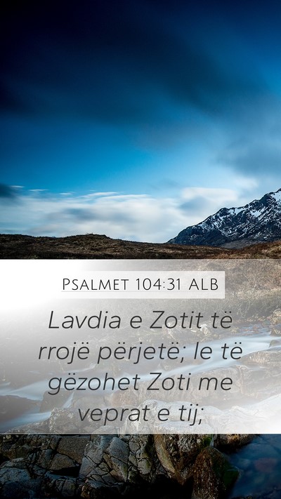 Psalmet 104:31 ALB Bible Verse Image