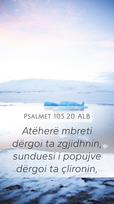 Psalmet 105:20 ALB Bible Verse Image