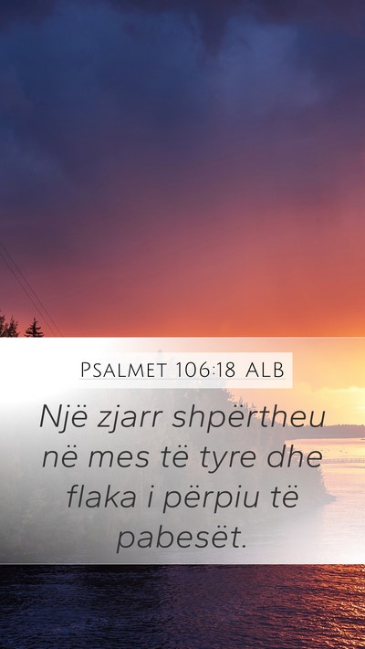 Psalmet 106:18 ALB Bible Verse Image