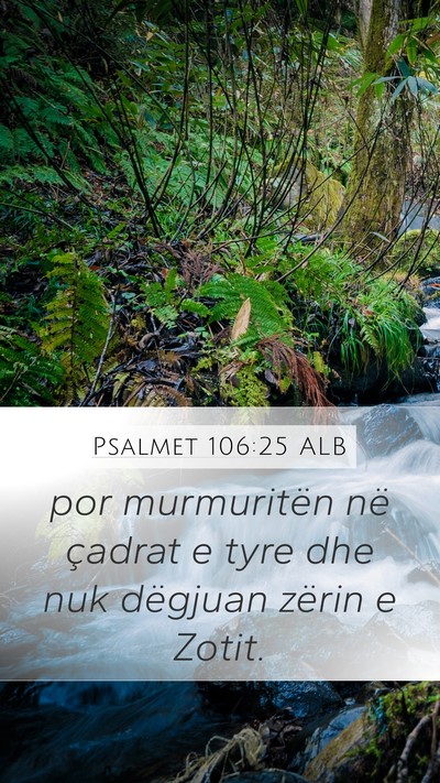 Psalmet 106:25 ALB Bible Verse Image