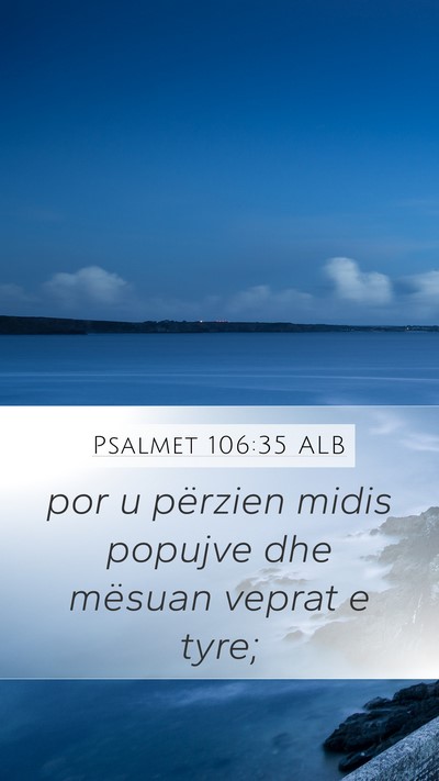 Psalmet 106:35 ALB Bible Verse Image