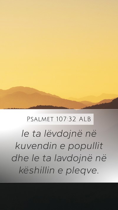 Psalmet 107:32 ALB Bible Verse Image