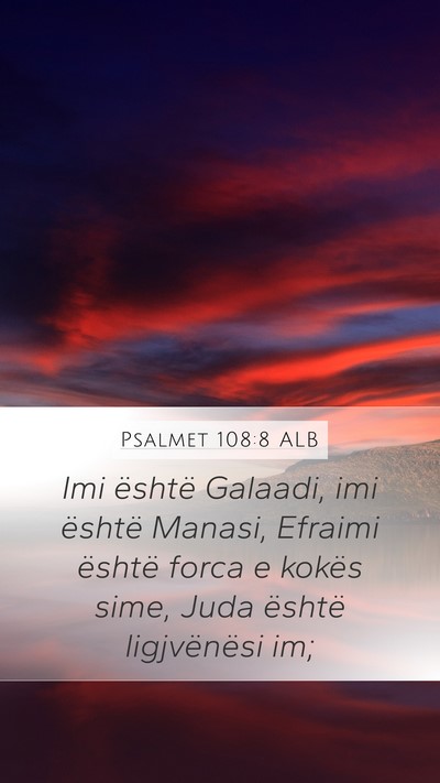 Psalmet 108:8 ALB Bible Verse Image