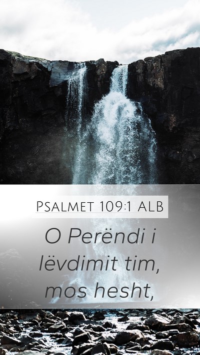 Psalmet 109:1 ALB Bible Verse Image