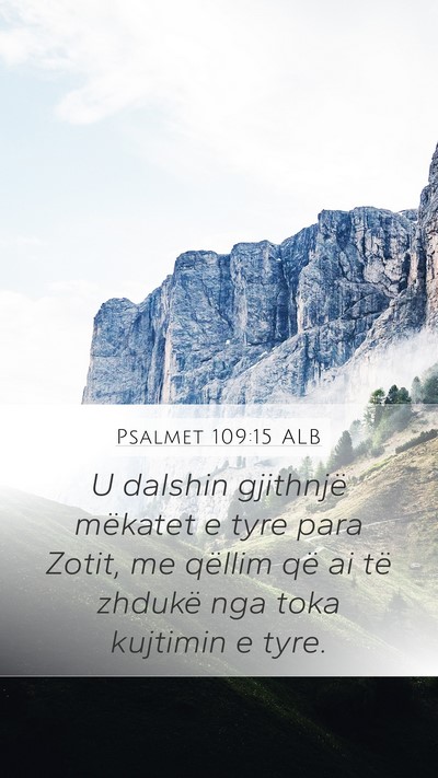 Psalmet 109:15 ALB Bible Verse Image