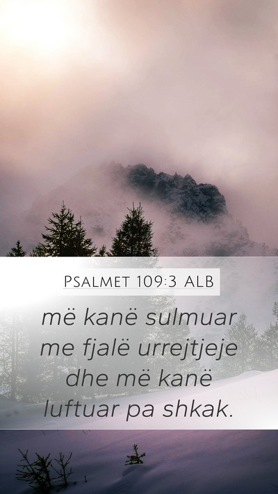 Psalmet 109:3 ALB Bible Verse Image