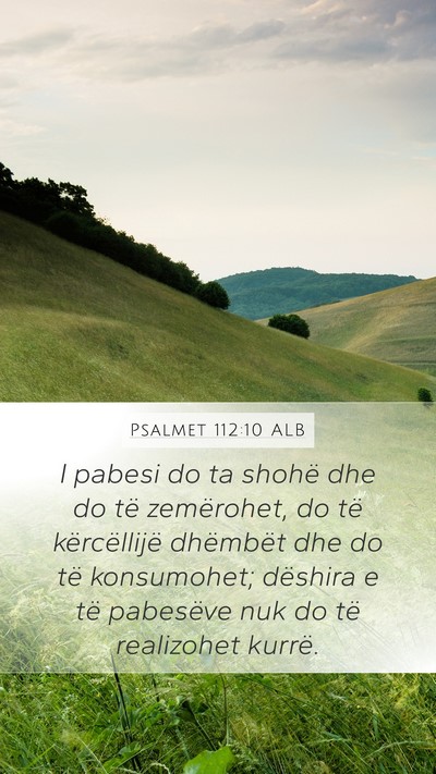 Psalmet 112:10 ALB Bible Verse Image
