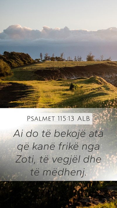 Psalmet 115:13 ALB Bible Verse Image