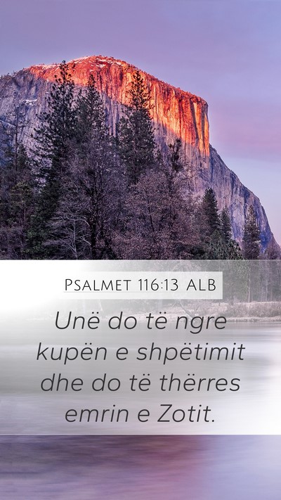 Psalmet 116:13 ALB Bible Verse Image