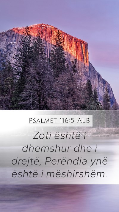 Psalmet 116:5 ALB Bible Verse Image
