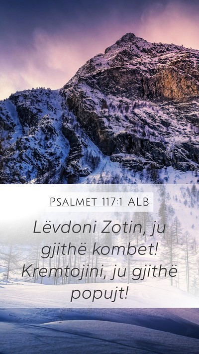 Psalmet 117:1 ALB Bible Verse Image