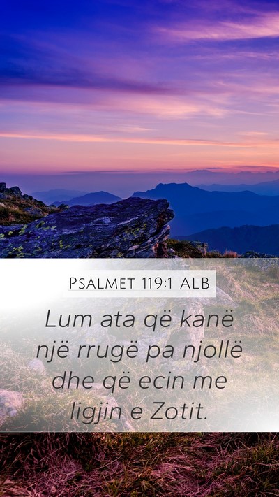 Psalmet 119:1 ALB Bible Verse Image