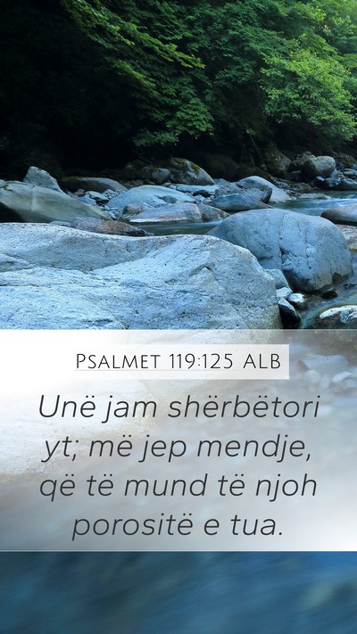 Psalmet 119:125 ALB Bible Verse Image