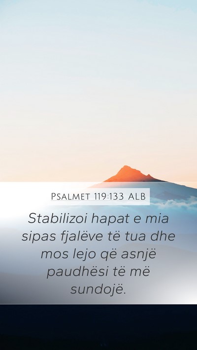 Psalmet 119:133 ALB Bible Verse Image