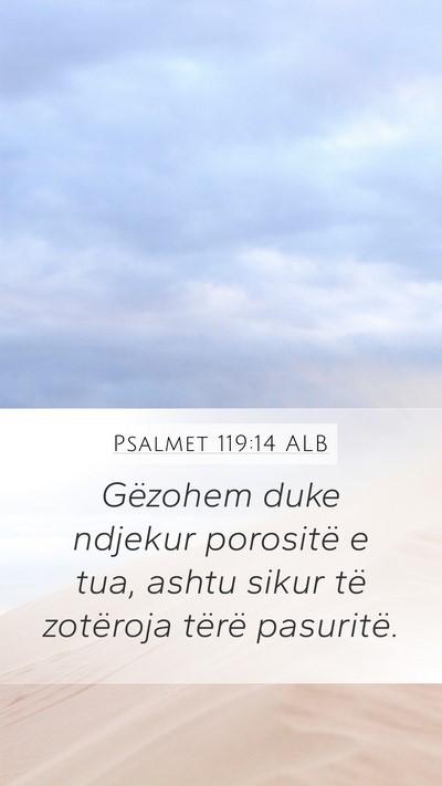 Psalmet 119:14 ALB Bible Verse Image