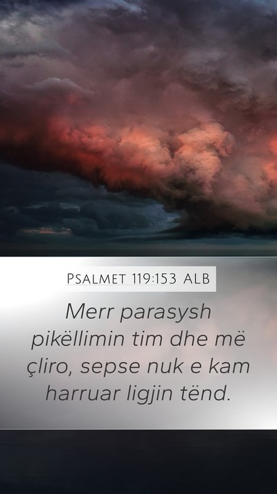 Psalmet 119:153 ALB Bible Verse Image