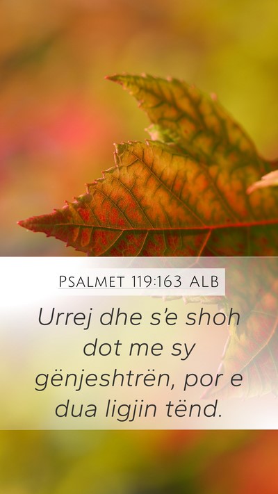 Psalmet 119:163 ALB Bible Verse Image