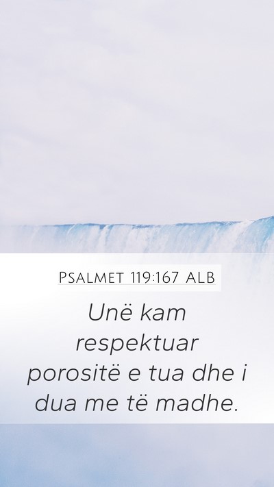 Psalmet 119:167 ALB Bible Verse Image