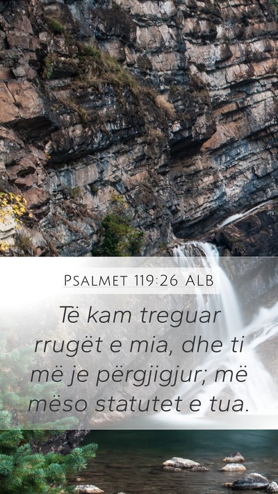 Psalmet 119:26 ALB Bible Verse Image