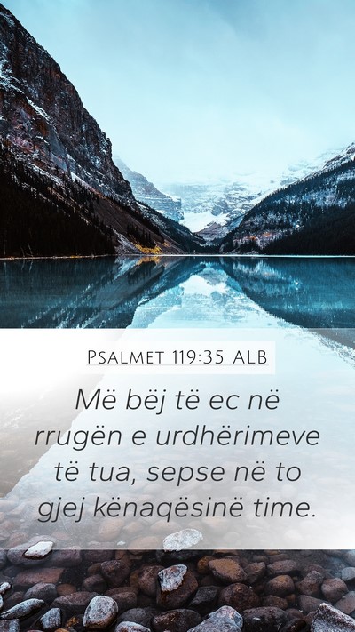 Psalmet 119:35 ALB Bible Verse Image