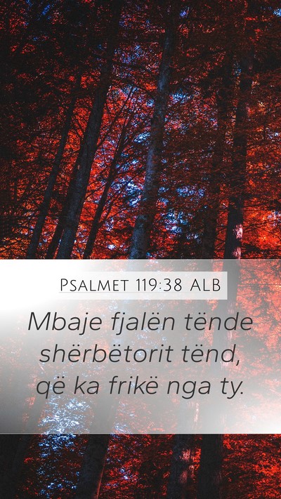 Psalmet 119:38 ALB Bible Verse Image