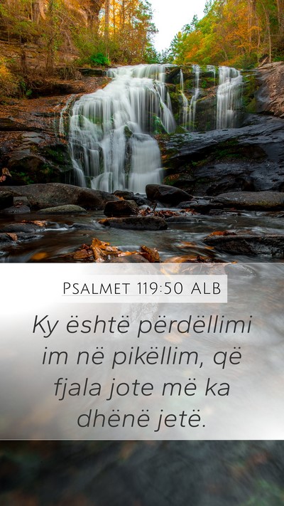 Psalmet 119:50 ALB Bible Verse Image