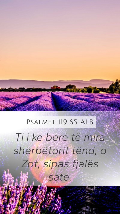 Psalmet 119:65 ALB Bible Verse Image